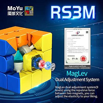 Bukefuno MoYu Super RS3M 2022 3x3 Magnetic Cube Speed Magic Cube MoYu RS3M Super 3x3x3 2022 Stickerless MFJS Puzzle Speed RS3 M 2022 Cube