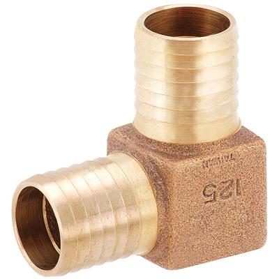 Anderson Metals-54055-04 Brass Tube Fitting, 90 Degree Elbow, 1/4 x 1/4  Flare