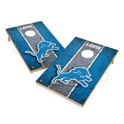 Detroit Lions and Tigers Triangle Cornhole Boards