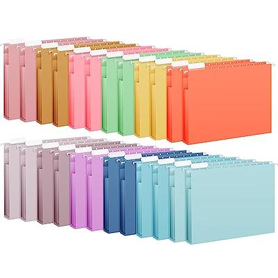 EOOUT 24pcs Clear Envelopes, Expandable Folders for Documents and