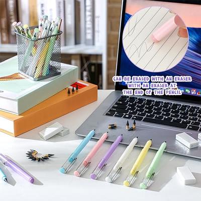 Ainiv 10 PCS Inkless Magic Pencil Everlasting Pencil Eternal with Macaron  Eraser