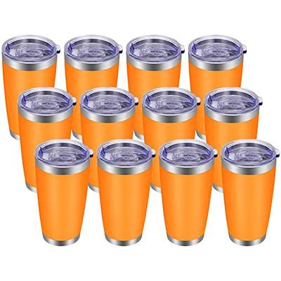DOMICARE 30 oz Tumbler with Lid and Straw, Stainless Steel  Tumblers Bulk, Insulated Vacuum Double Wall Coffee Travel Mug, Stainless  Steel 8 Pack: Tumblers & Water Glasses