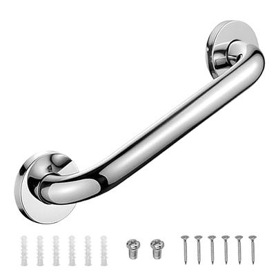 Shower Handle 12 inch Grab Bars for Bathtubs and Showers, Strong Hold  Suction Cup Handle, Safety Bars for Shower Chair Bench, Bathroom Grab Bar  for Seniors, Elderly, Handicap (2 Pack) Gray