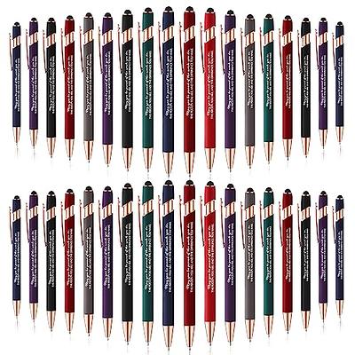 50 Pcs Inspirational Pens Bulk Motivational Ballpoint Pen Funny Metal Black  Ink Pen with Saying Employee Appreciation Pen for Teacher Office Supplies  Christmas Gifts (May You Be Proud) - Yahoo Shopping