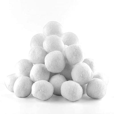 50-PK Fake Snowballs for Indoor Snowball Fight. Artificial