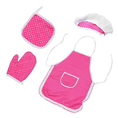 Toyze Gifts for 3-8 Year Old Girls, Kids Apron for Girls Kids Cooking Set,  Toddler Apron for Kids Chef Hat and Apron, Toys for 3-12 Year Old Girls