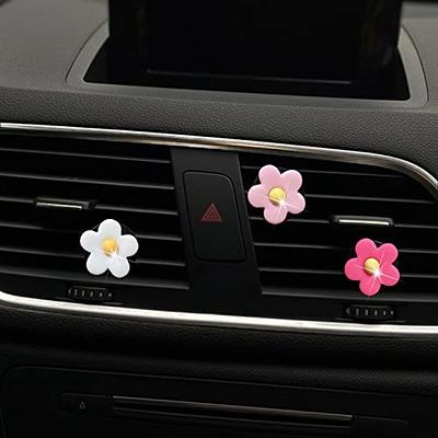 3 Pcs Flower Air Vent Clips, Cute Daisy Car Air Fresheners Vents