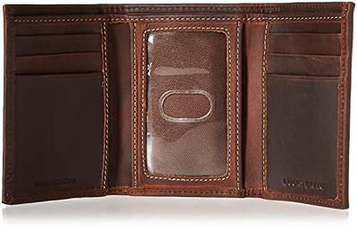 Cazoro Men's Extra Capacity Trifold 2 ID Window Wallet