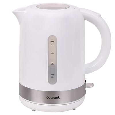 AROMA 7-Cup Black Glass Corded Electric Kettle with Digital