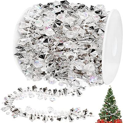 Jishi 16ft Christmas Garland Christmas Tree Silver Bead Decor, Clear  Iridescent Silver Bead Garland Twist Bead String for Christmas Tree  Decoration, Rustic Crystal Garland Ornaments Home Decorations - Yahoo  Shopping