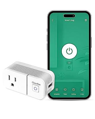 SwitchBot Smart Plug Mini HomeKit Enable, Smart Wi-Fi(2.4G Only) and Bluetooth  Outlet, 15A, 2 Pack 