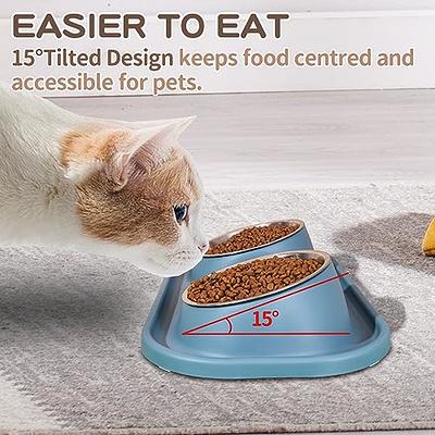 Pet Bowl Food Water Feeder Dog Cat Puppy Small Animals Eating