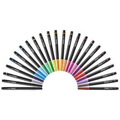 SHARPIE Color Burst Permanent Markers, Fine Point, Assorted Colors, 24 Count