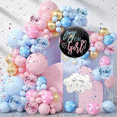 Pastel Blue Balloon Garland, Gender Reveal Balloon Decor