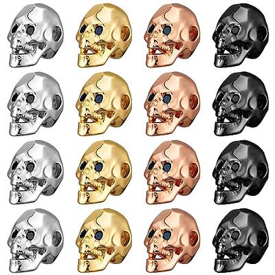 Huquary 16 Pcs 4 Colors Halloween Charms Skull Beads for Men Large Hole  Skull Head Beads Macroporous Spacer Beads Metal Beads for Necklace  Bracelets Earrings Jewelry Making Gifts Parties, 8 x 13 mm - Yahoo Shopping