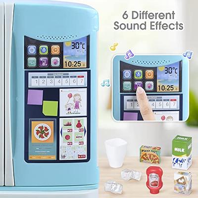 Kids Toy Fridge Refrigerator Accessories With Ice Dispenser Role