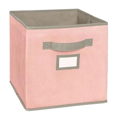 Regency 12 in. H x 12 in. W x 12 in. D Teal Fabric Cube Storage Bin, Blue