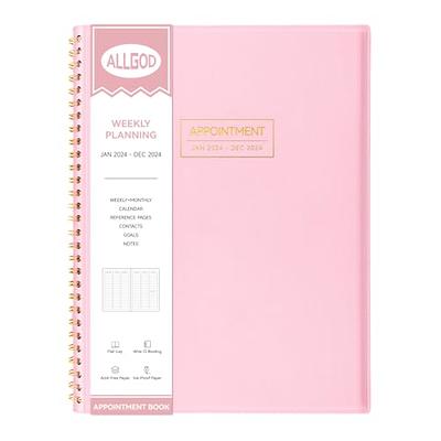 POPRUN 2024 Planner Daily Weekly and Monthly 8.5'' x 6.25'' - Vertical Agenda  2024 with Hourly Schedule, Tabs & Calendars, Monthly Planner Spiral Bound  Hardcover - Orange - Yahoo Shopping