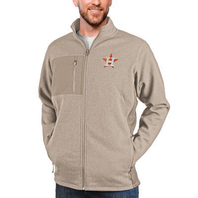 Antigua Men's Houston Astros White Tribute 1/4 Zip Pullover