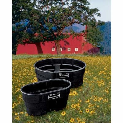 Rubbermaid Black Structural Foam Stock Tank - 150 Gal