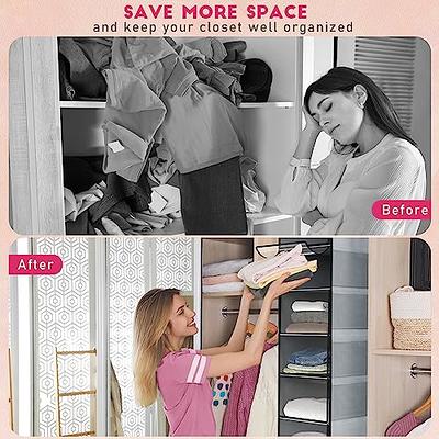 DOIOWN Hanging Closet Organizer and Storage: Upgraded 10 Shelf