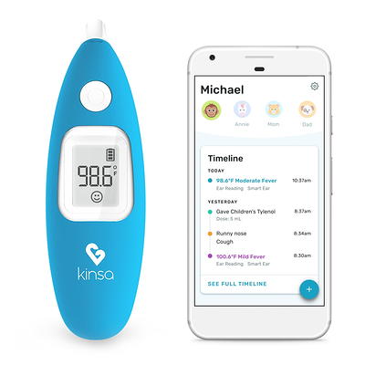 MOBI DualScan Health Check Infrared Forehead & Ear Thermometer with  Medicine Reminder, Memory Recording and Fever Detection For Baby Adults  Seniors