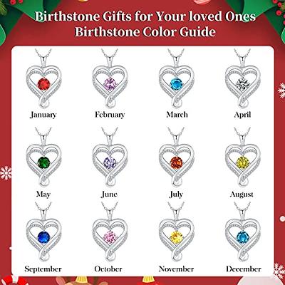 LOUISA SECRET Birthstone Heart Necklaces for Women, 18k Gold Plated and 925  Sterling Silver Infinity Forever Love Pendant Necklaces, Birthday  Anniversary Jewelry Gift for Her Mama Wife Mom - Yahoo Shopping