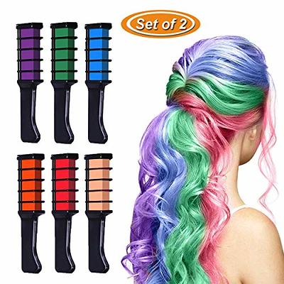 Hair Chalk for Kids Girls, Temporary Bright Hair Color Dye for Kids Gifts  for Girls Age 6 7 8-12+Colour Hairspray for Birthday Children's Day  Halloween Christmas Party Cosplay DIY(Black) 