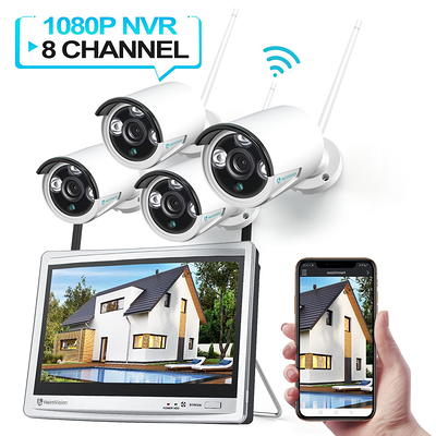 2K Wireless Security Camera System with 10 CH 5MP NVR Kit 10Pcs cameras 3MP  WiFi Surveillance Camera for Home Night Vision