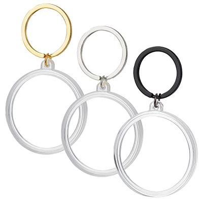  WEBEEDY 4 Pcs Acrylic Coin Holder Round Coin Case with