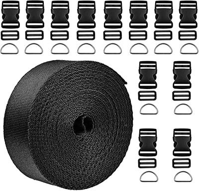 10 Yards 1 Inch Wide Black Nylon Heavy Duty Webbing Strap