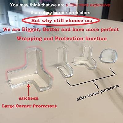 saicheek 4Pcs Large(Length: 1.7inch) Silicone Corner Protector Baby Proofing ,Table Corner Protectors for Baby,Strong Adhesive T Shaped Baby Head  Protector Table Corner Protectors for Furniture - Yahoo Shopping