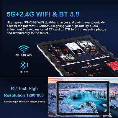 SEBBE Tablet 10 Inch Android 13 Tablet PC 12GB RAM + 128GB ROM TF 1TB  Octa-Core 2.0 GHz, Google GMS, Bluetooth 5.0, 5G WiFi, 6000mAh, 1280 *  800