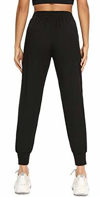 FULLSOFT Sweatpants for Women-Womens Joggers with Pockets Lounge Pants for  Yoga Workout Running Black Medium