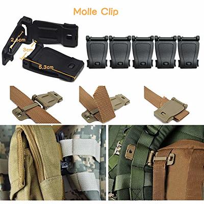 Tactical D-Ring Grimlock Carabiners for Molle Gear, Strong and Lightweight,  Fast Latch System for Military Vest or Patrol Ready Bags