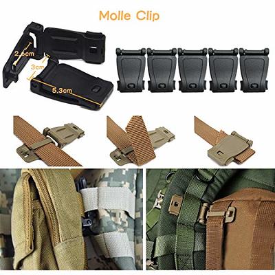 34 PCS Molle Attachments Set Tactical Gear Clip for Webbing Strap