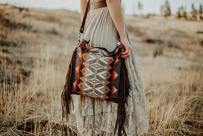 Western Fringe Purse in Native Wool, Cross Body Purse, Southwestern Bag,  Leather Handbag, Mercy Grey Design, Bohemian Boho - Yahoo Shopping
