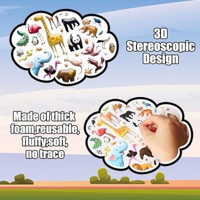 Stickers for Kids, Reusable Puffy Sticker Book for Toddlers 2-4