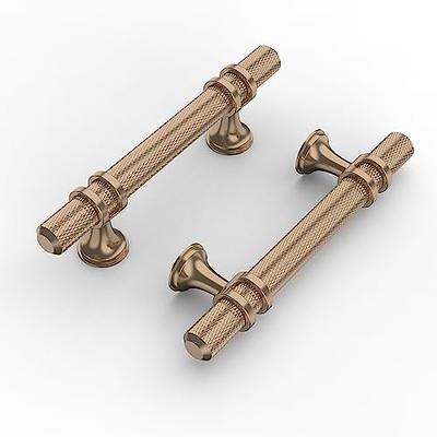 Coinkoly 10 Pack 3(76mm) Champagne Bronze Cabinet Pulls Knurled Kitchen  Cabinet Handles Drawer Pulls Gold Cupboard Hardware for Cabinets - Yahoo  Shopping