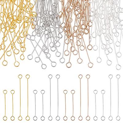 NBEADS 160 Pcs Double Eye Pins Stainless Steel Open Eye Pins Head Pins for  DIY Jewelry Necklace Making - Yahoo Shopping