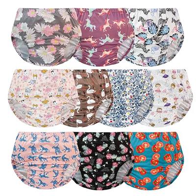 EZ Moms 6 Packs Soft Plastic Underwear for Toddlers Reusable