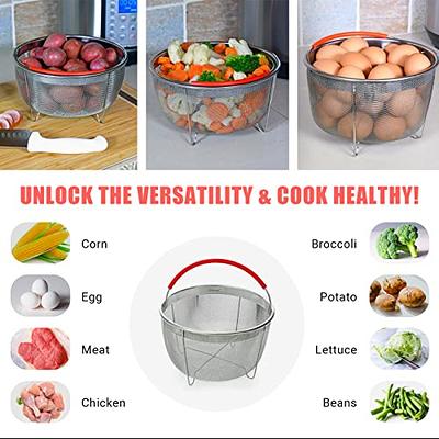 304 Stainless Steel Steamer Basket Instant Pot Accessories for 3/6