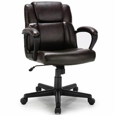 Vineego High Back PU Leather Executive Office Desk Chair Adjustable Business Managers Chair Ergonomic Swivel Computer Chair with