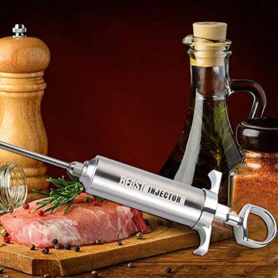 304 Stainless Steel Meat Injector Turkey Seasoning Injector Kit