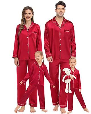 Ekouaer Christmas Family Matching Pajamas Long Sleeve Pj Set