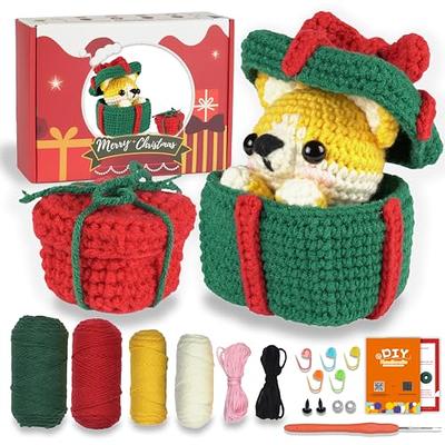 Beginreally Crochet Kit for Beginners, 3pcs Cute Animals Complete Beginner Crochet Set for Adults and Kids, Crochet Starter Kit with Step-by-Step