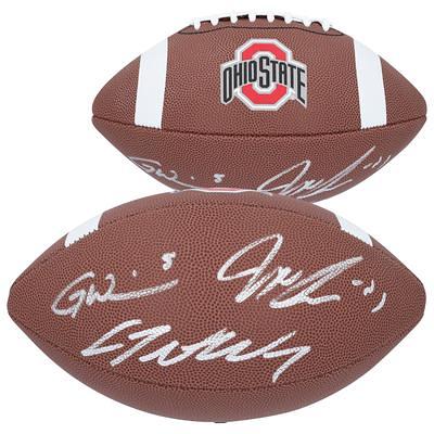 Ezekiel Elliott Ohio State Buckeyes Autographed Grey Riddell Speed Pro-Line  Helmet