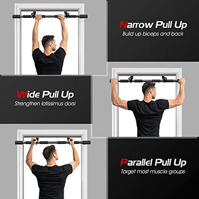 Goplus Pull Up Bar for Doorway Multi Grip Chin Up Bar w Foam