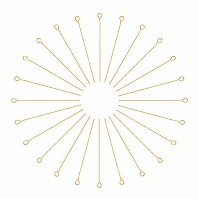 BEADIA Head Pins Gold for DIY Jewelry Making 20mm 500pcs