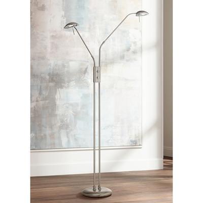 Light Accents - Metro Torchiere Modern Floor Lamp Brushed Nickel